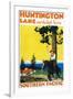 Huntington Lake Promotinal Poster - Huntington Lake, CA-Lantern Press-Framed Art Print