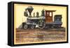 Huntington Locomotive, Sacramento-null-Framed Stretched Canvas