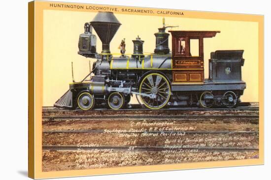 Huntington Locomotive, Sacramento-null-Stretched Canvas