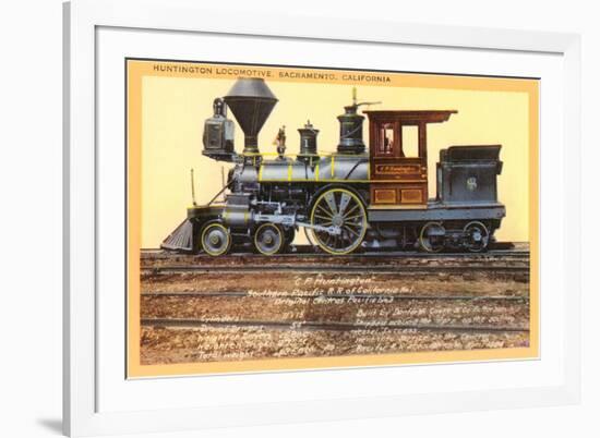 Huntington Locomotive, Sacramento-null-Framed Premium Giclee Print