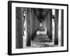 Huntington Pier 1-John Gusky-Framed Photographic Print