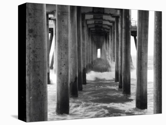 Huntington Pier 1-John Gusky-Stretched Canvas