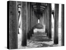 Huntington Pier 1-John Gusky-Stretched Canvas