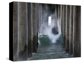 Huntington Pier 2-John Gusky-Stretched Canvas