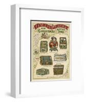 Huntley and Palmer's New Christmas Biscuit Tins-null-Framed Art Print