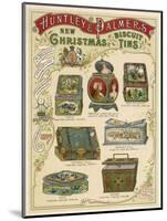 Huntley and Palmer's New Christmas Biscuit Tins-null-Mounted Art Print