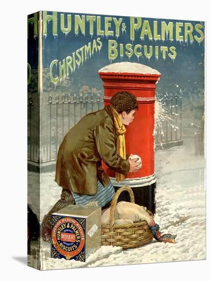 Huntley and Palmers, Biscuits Post Boxes, Snowballs, UK, 1890-null-Stretched Canvas