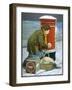 Huntley Delivery Boy-null-Framed Art Print