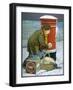 Huntley Delivery Boy-null-Framed Art Print