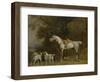 Huntsman with a Grey Hunter and Two Foxhounds: Details from the Goodwood 'Hunting' Picture-George Stubbs-Framed Giclee Print