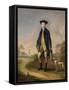 Huntsman with a Whippet-Edward Haytley-Framed Stretched Canvas