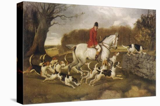 Huntsmen and Hounds-null-Stretched Canvas