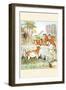 Huntsmen Looked over a Stone Wall at a Cow-Randolph Caldecott-Framed Art Print