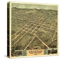 Huntsville, Alabama - Panoramic Map-Lantern Press-Stretched Canvas