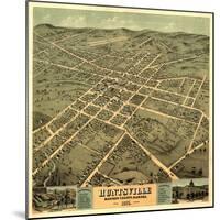 Huntsville, Alabama - Panoramic Map-Lantern Press-Mounted Art Print