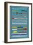 Huntsville, Alabama - Railways of History Infographic-Lantern Press-Framed Art Print