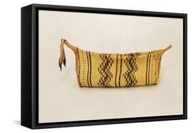 Hupa Jump Dance Basket, from North Carolina (Woven Fibre)-American-Framed Stretched Canvas