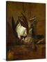 Huppoe, Partridge, Woodcock, and Seville Orange, 1732-Jean-Baptiste Simeon Chardin-Stretched Canvas