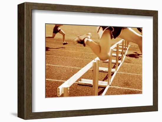 Hurdle Race-soupstock-Framed Photographic Print