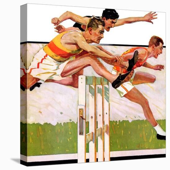 "Hurdlers,"May 4, 1935-Maurice Bower-Stretched Canvas