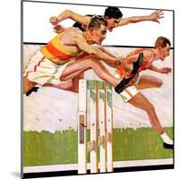 "Hurdlers,"May 4, 1935-Maurice Bower-Mounted Premium Giclee Print