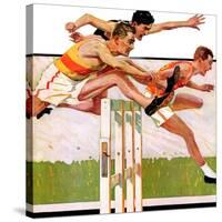 "Hurdlers,"May 4, 1935-Maurice Bower-Stretched Canvas