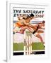 "Hurdlers," Saturday Evening Post Cover, May 4, 1935-Maurice Bower-Framed Giclee Print