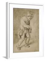 Hurdy-Gurdy Player, 1695-Cornelis Dusart-Framed Giclee Print