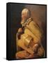 Hurdy Gurdy Player-Georges de La Tour-Framed Stretched Canvas