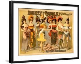 Hurly-Burly Extravaganza and Refined Vaudeville-null-Framed Art Print