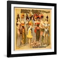 Hurly-Burly Extravaganza and Refined Vaudeville-null-Framed Art Print