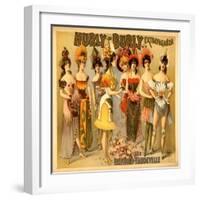 Hurly-Burly Extravaganza and Refined Vaudeville-null-Framed Art Print