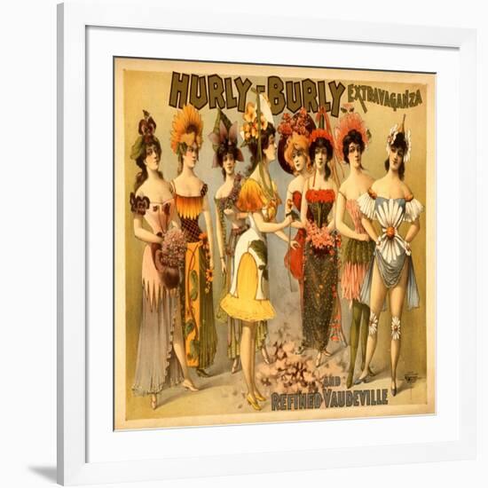 Hurly-Burly Extravaganza and Refined Vaudeville-null-Framed Art Print