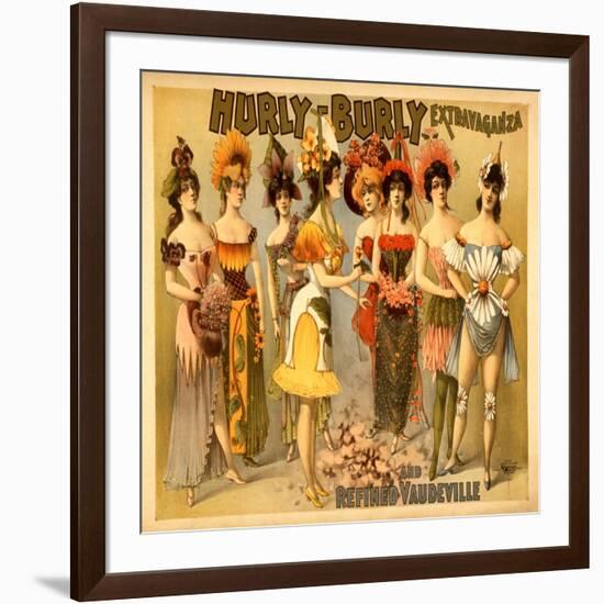 Hurly-Burly Extravaganza and Refined Vaudeville-null-Framed Art Print