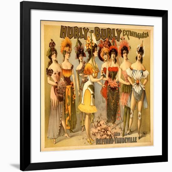 Hurly-Burly Extravaganza and Refined Vaudeville-null-Framed Art Print