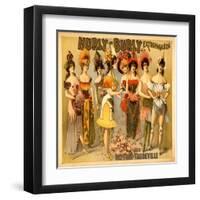 Hurly-Burly Extravaganza and Refined Vaudeville-null-Framed Art Print