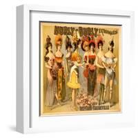 Hurly-Burly Extravaganza and Refined Vaudeville-null-Framed Art Print