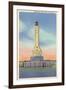 Huron Lighthouse, Lake Erie-null-Framed Art Print