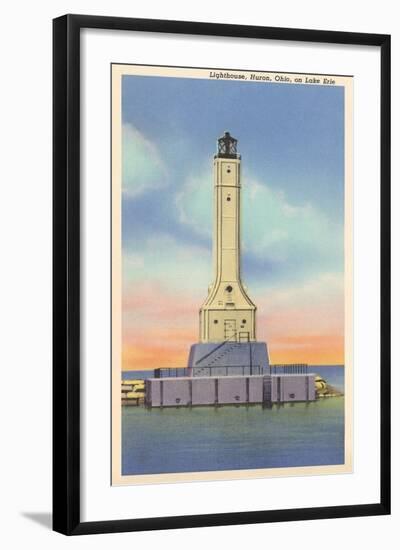 Huron Lighthouse, Lake Erie-null-Framed Art Print