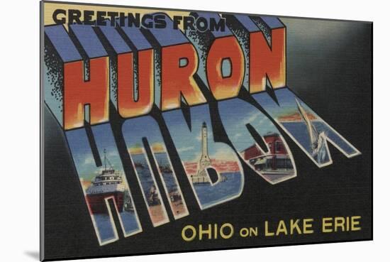 Huron, Ohio - Lake Erie-Lantern Press-Mounted Art Print