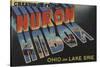 Huron, Ohio - Lake Erie-Lantern Press-Stretched Canvas