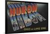 Huron, Ohio - Lake Erie-Lantern Press-Framed Art Print