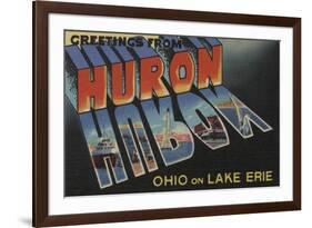 Huron, Ohio - Lake Erie-Lantern Press-Framed Premium Giclee Print