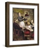 Hurrah for the Christmas Pudding-null-Framed Giclee Print