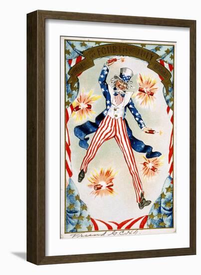 Hurrah for the Fouth of July! Hurray! Postcard-null-Framed Giclee Print