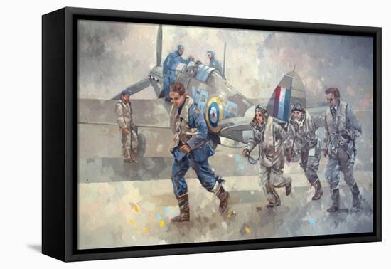 Hurrican Scamble-Peter Miller-Framed Stretched Canvas