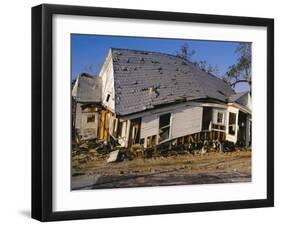 Hurricane Damage, Louisiana, USA-Walter Rawlings-Framed Photographic Print