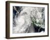 Hurricane Henriette Moving up the Pacific Coast, September 3, 2007-Stocktrek Images-Framed Photographic Print