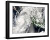 Hurricane Henriette Moving up the Pacific Coast, September 3, 2007-Stocktrek Images-Framed Photographic Print