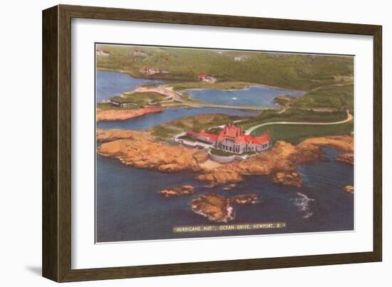 Hurricane Hut, Ocean Drive, Newport, Rhode Island-null-Framed Art Print